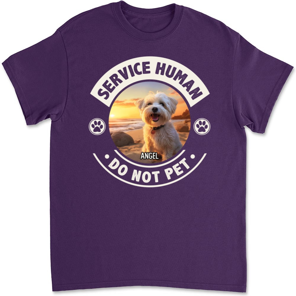 Customizable Unisex Service Human and Dogs Photo Personalized T-Shirt