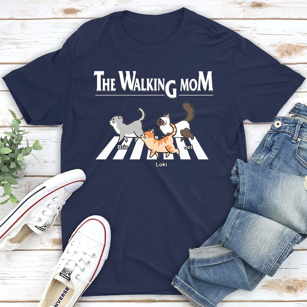 The Walking Cat - Personalized Custom Unisex 5.3 oz T-shirt for Pet Lovers