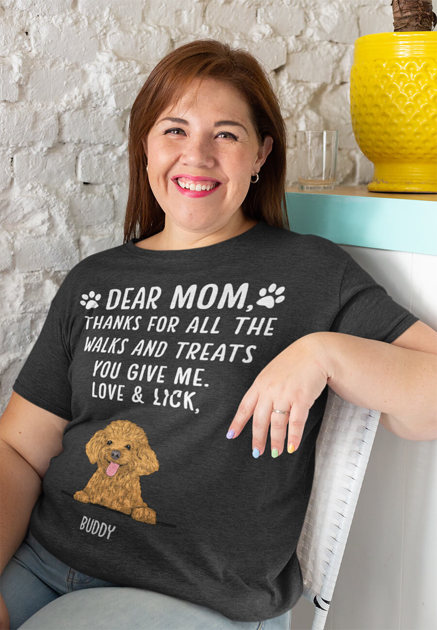 Thanks For All The Treats - Personalized Custom Unisex Cotton Blend T-shirt for Pet Lovers