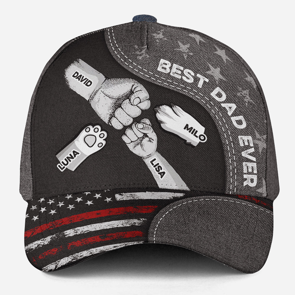 Best Papa Ever Version 2 - Personalized Custom Dog Parent Cap for Maximum Comfort