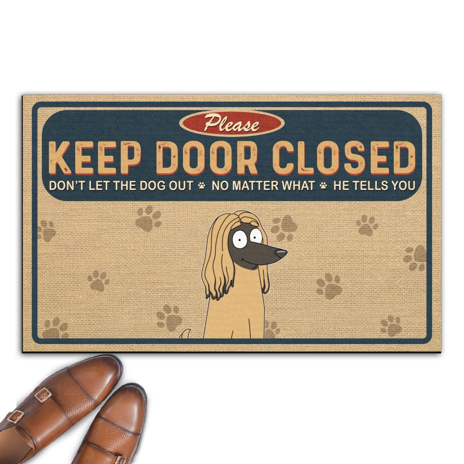 Personalized Custom 'Please Keep Door Closed' Doormat for Pet Lovers