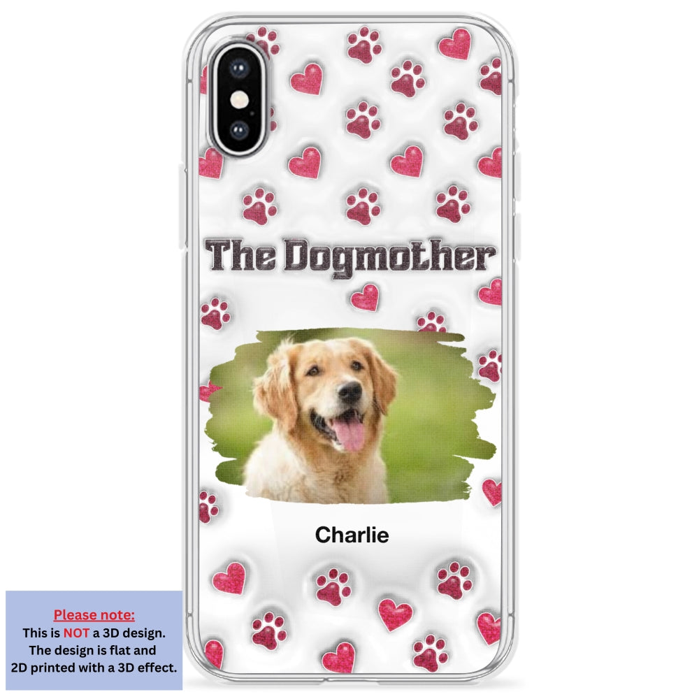 Slay Cartoon Dog Mother Photo - Personalized Custom 3D Inflated Effect Premium Phone Case for All Occasions