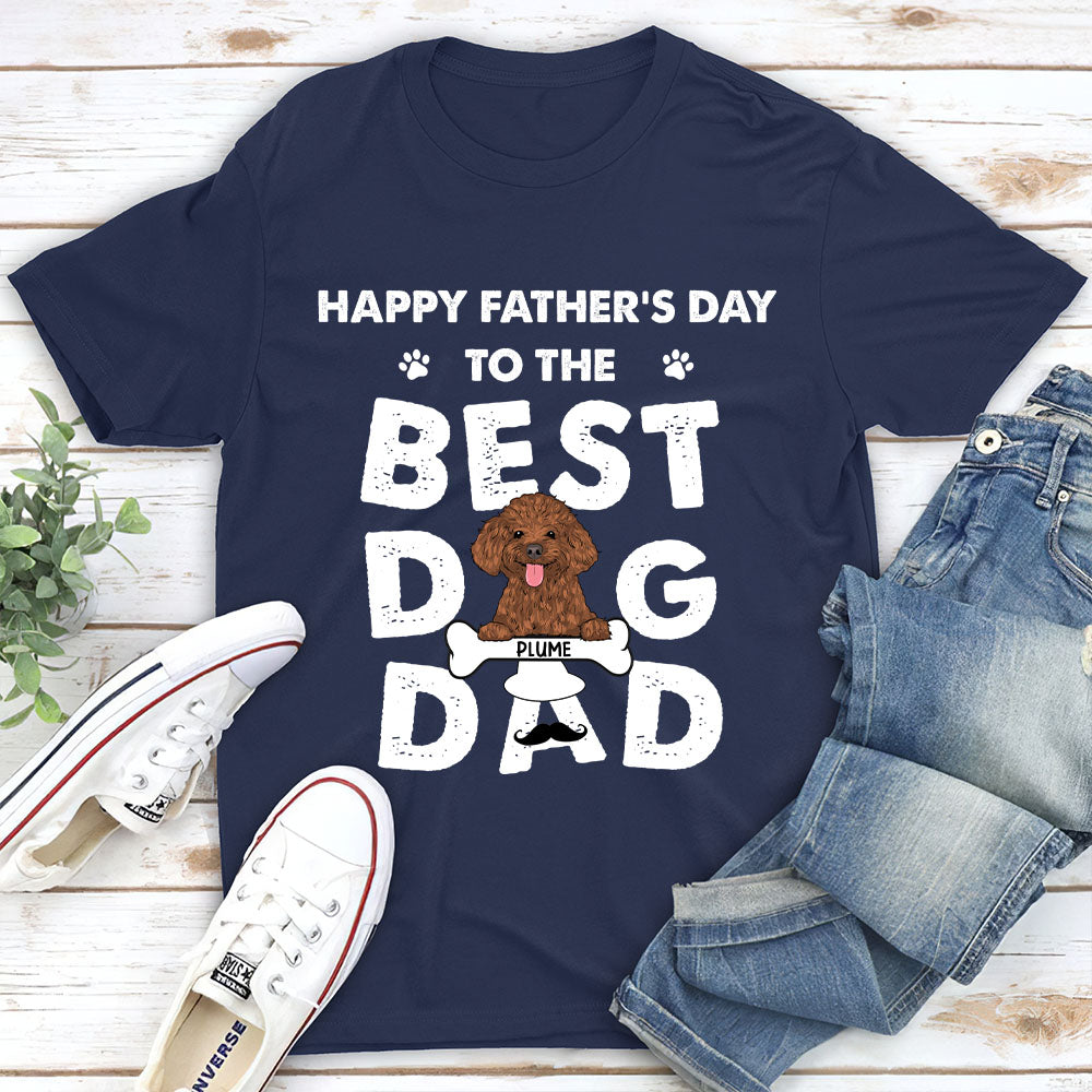 Father's Day Personalized Custom Unisex Dog T-shirt - 5.3 oz