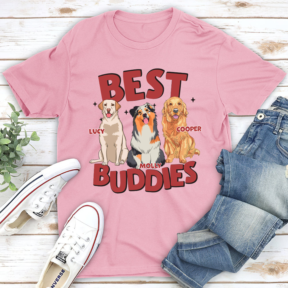 My Best Buddy - Personalized Custom Unisex 5.3 oz T-shirt for Pet Lovers
