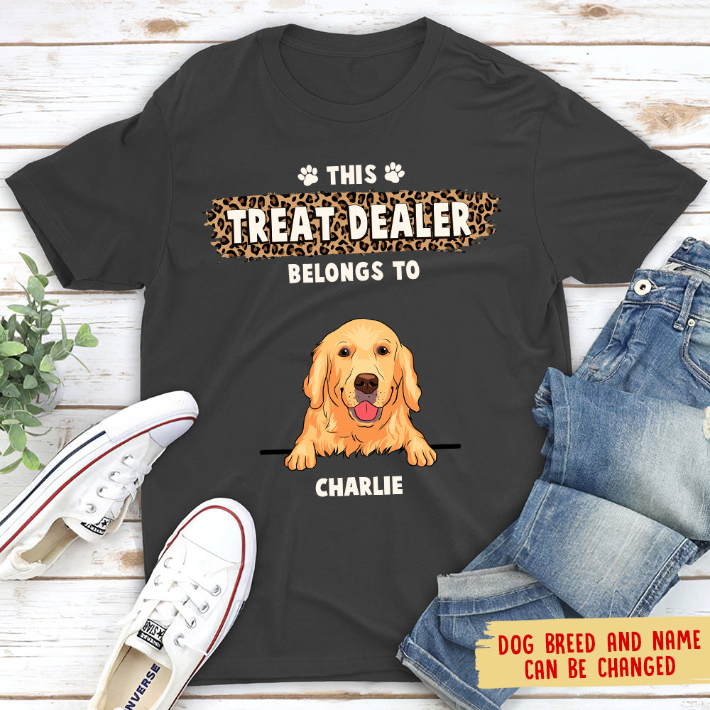 Treat Dealer - Personalized Custom Unisex 5.3 oz T-shirt for Pet Lovers
