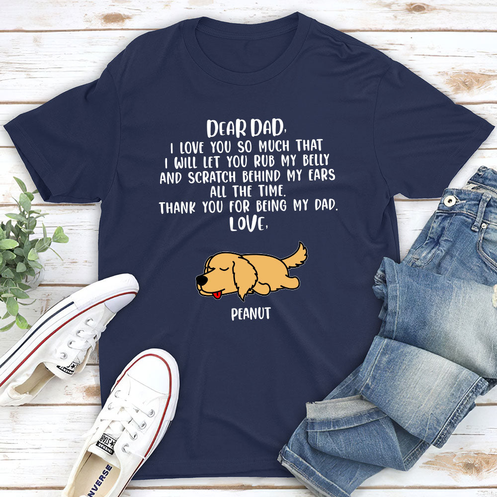 Love You So - Personalized Custom Unisex 5.3 oz T-shirt for Pet Lovers