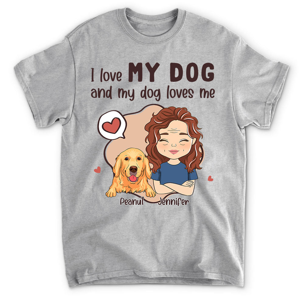 My Dog My Love - Personalized Custom Unisex 5.3 oz T-shirt for Pet Lovers