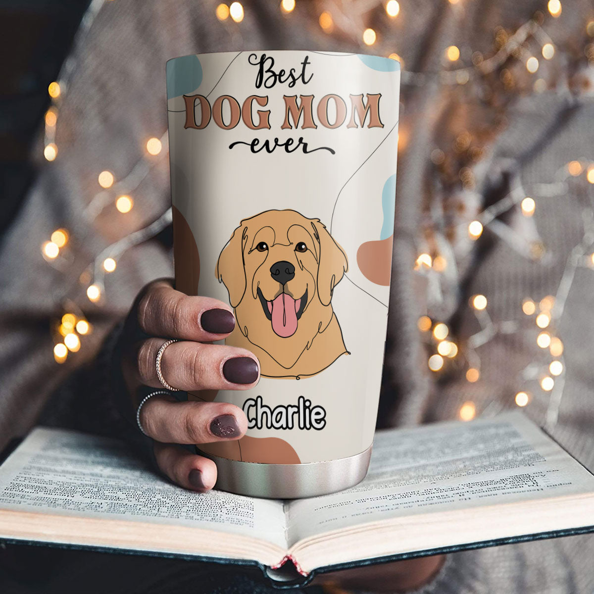 Best Dog Mom Dad Ever Personalized Custom 20oz Stainless Steel Tumbler with Thousands of Cool Designs