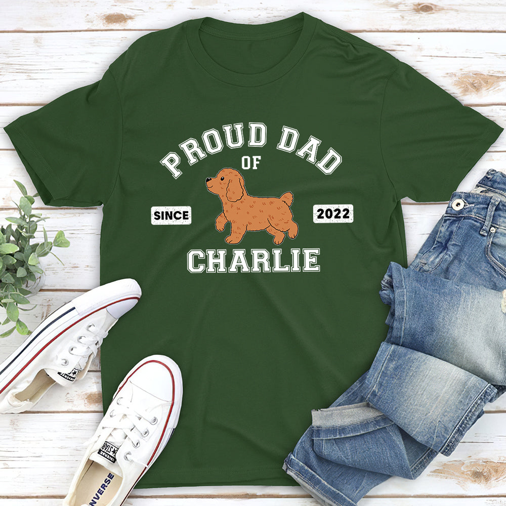 Personalized Custom Unisex Proud Mom/Dad Walking T-shirt - Ideal Gift for Pet Lovers