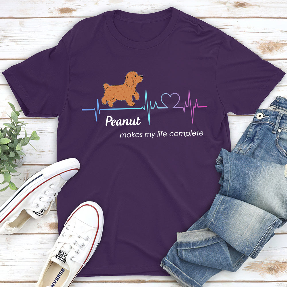 Life Complete - Personalized Custom Unisex 5.3 oz T-shirt for Pet Lovers