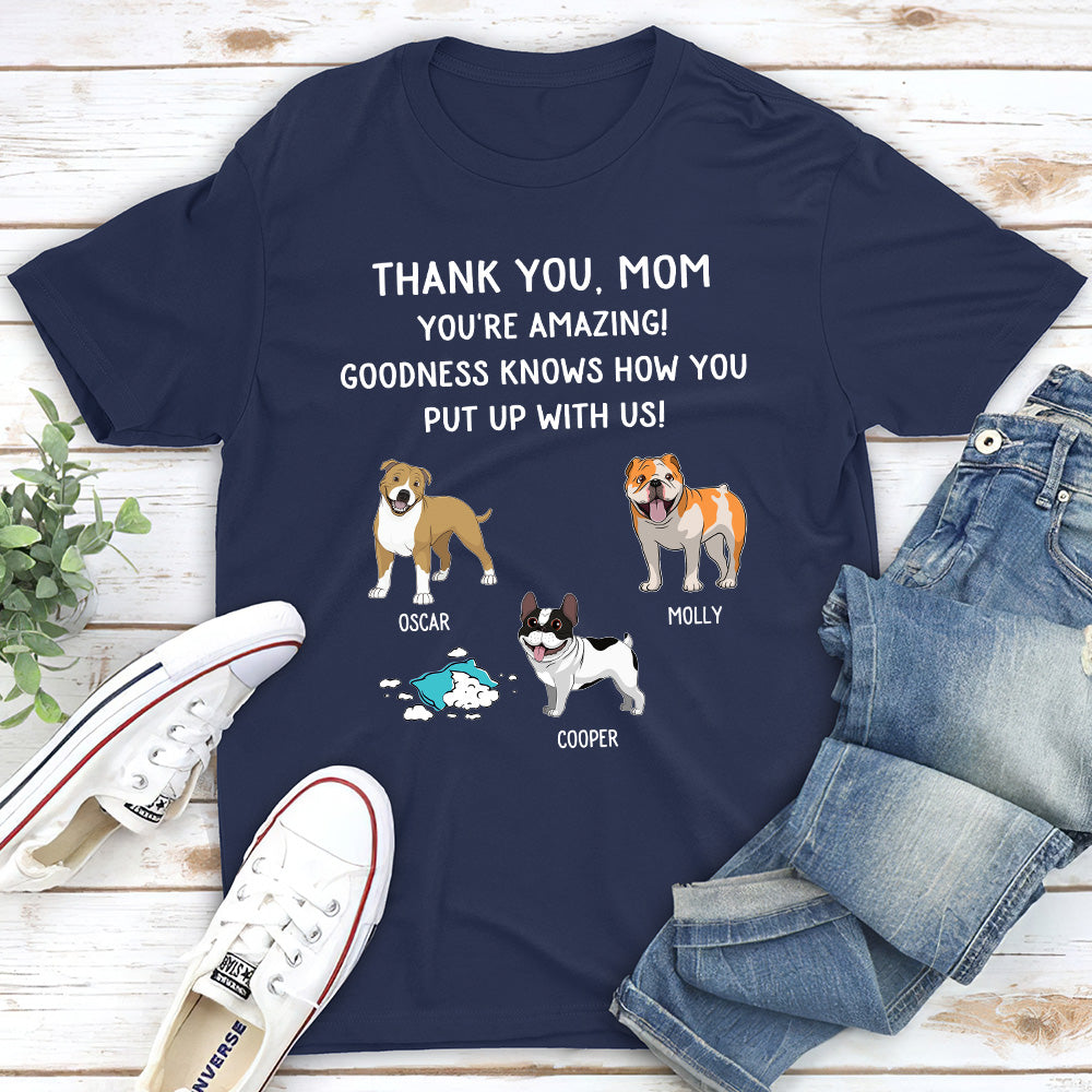Goodness Knows - Personalized Custom Unisex 5.3 oz T-shirt for Pet Lovers