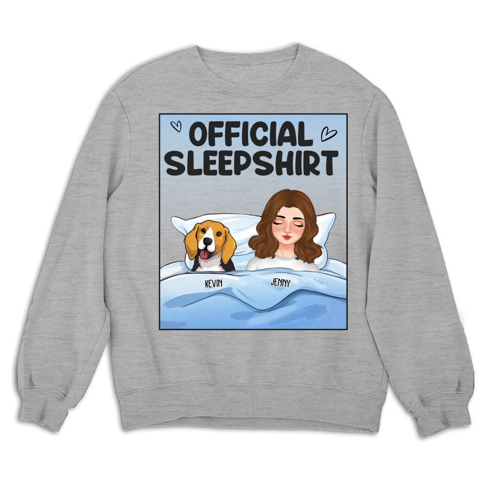 This Is My Sleepshirt - Personalized Custom Unisex 8.0 oz Sweatshirt for Pet Lovers