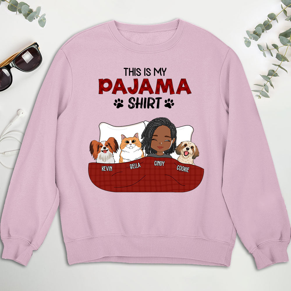 Custom Personalized Pet Pajama Sweatshirt - 8.0 oz Unisex Fit