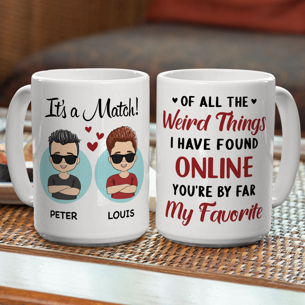 You Are My Favorite - Personalized Custom Coffee Mug for Couples (11oz & 15oz)