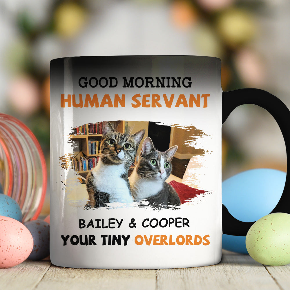 Good Morning - Personalized Custom Color - Changing 11oz/15oz Ceramic Mug for Pet Lovers