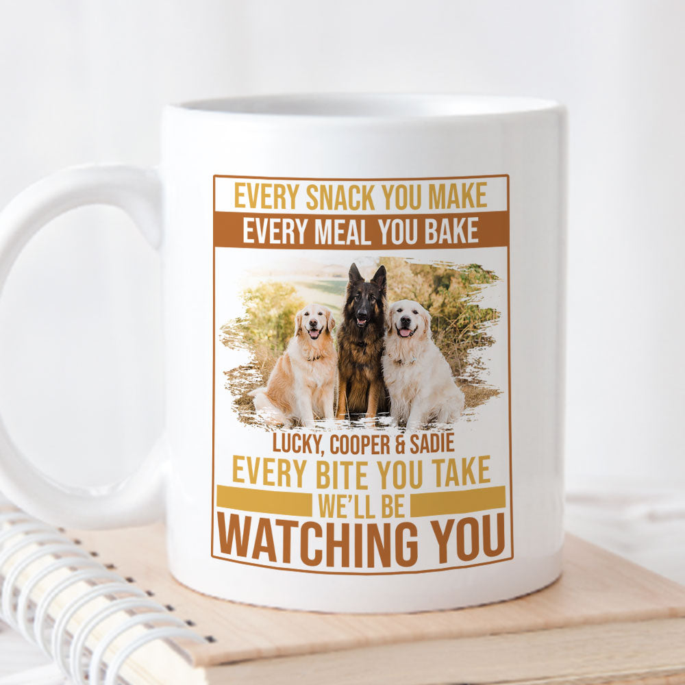 Personalized Custom Snack And Meal Coffee Mug for Pet Lovers