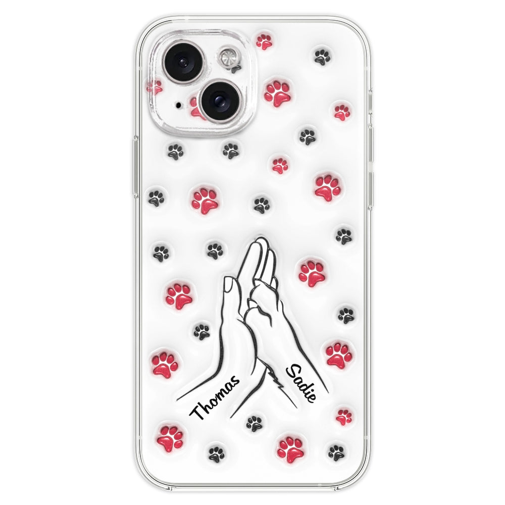Personalized Custom 3D Inflated Effect Paw And Hand Design Phone Case for Smartphones