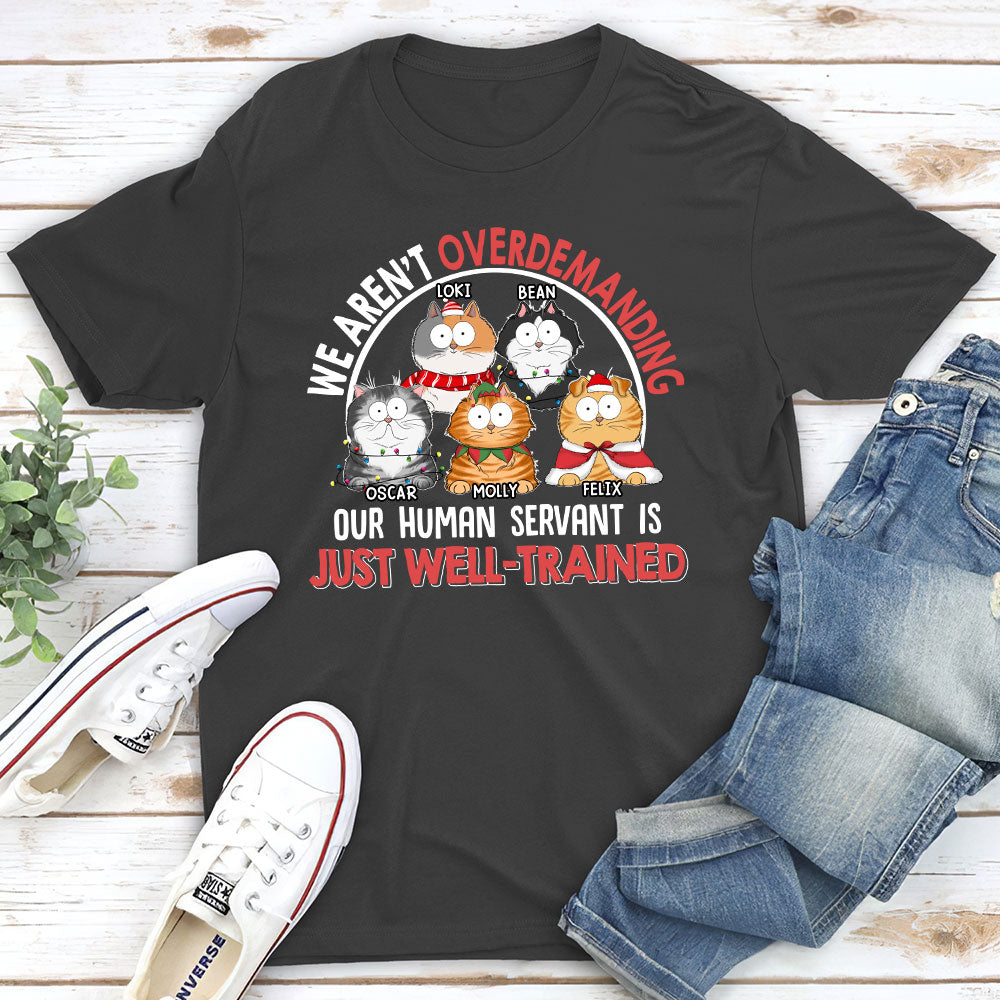 Overdemanding Cats - Stylish Personalized Custom Unisex 5.3 oz T-shirt