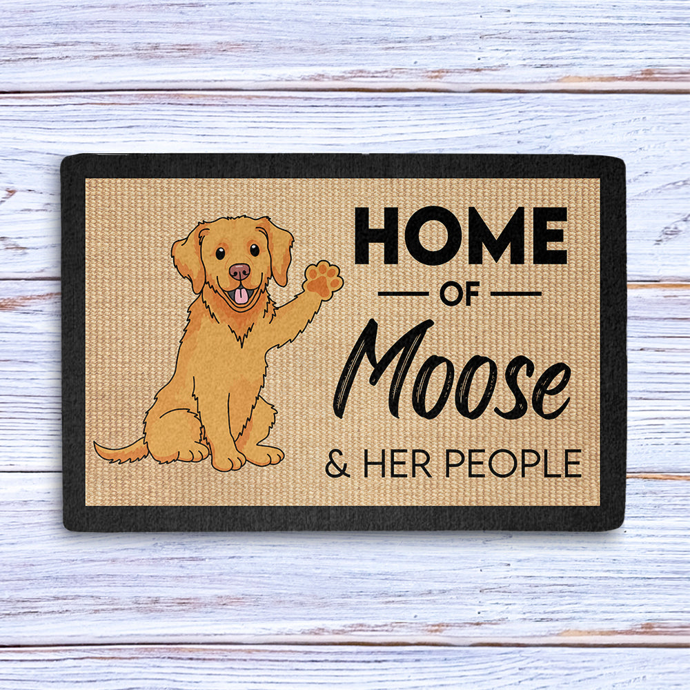 Home Of Dog - Unique Personalized Custom Doormat with Your Dog's Picture