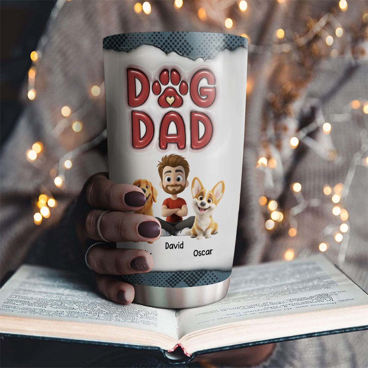 Revitalize Your Boring Life with Personalized Custom 3D Inflated Effect 20oz Stainless Steel Tumbler