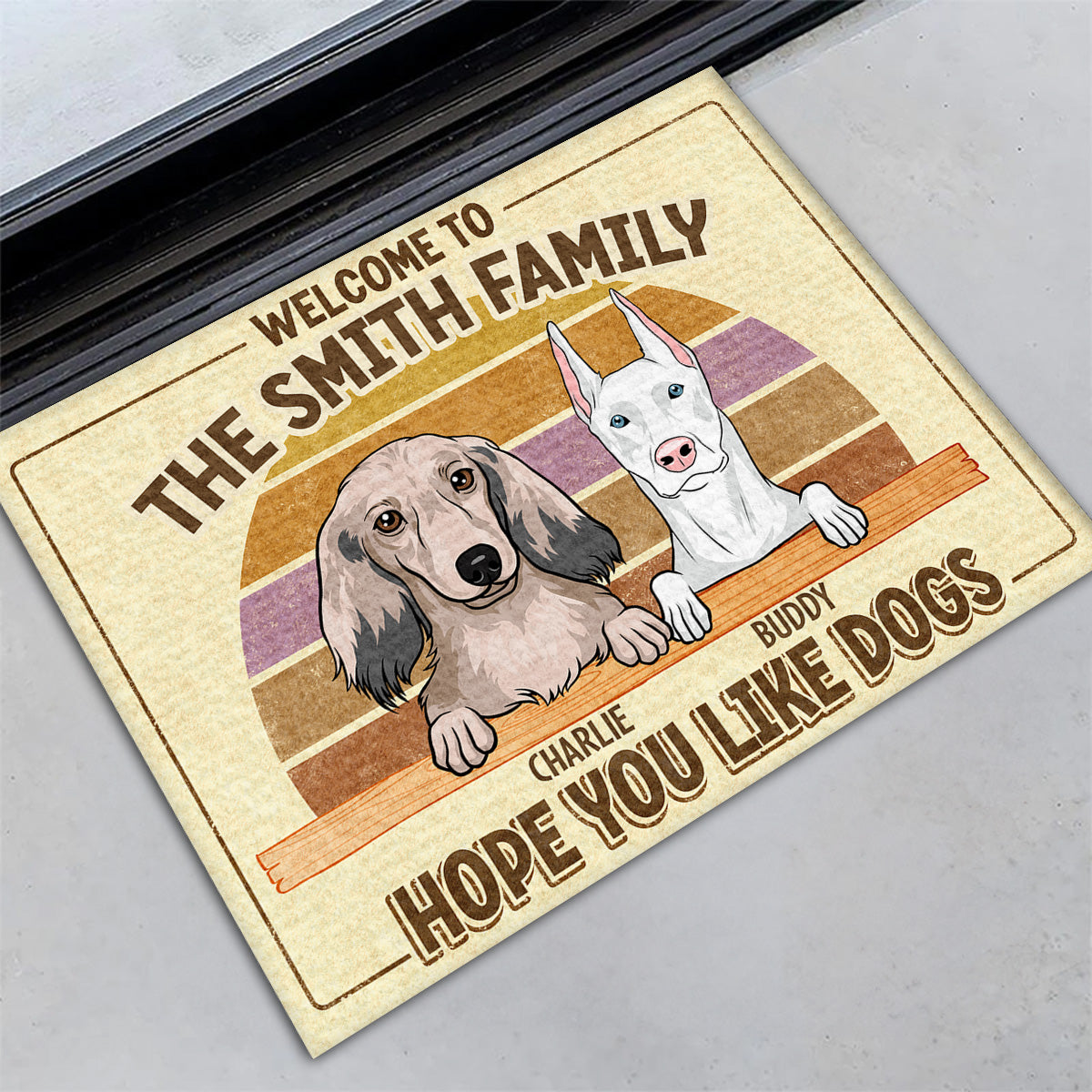 Welcome Home with Personalized Custom Pet Doormat - Ideal for Pet Lovers