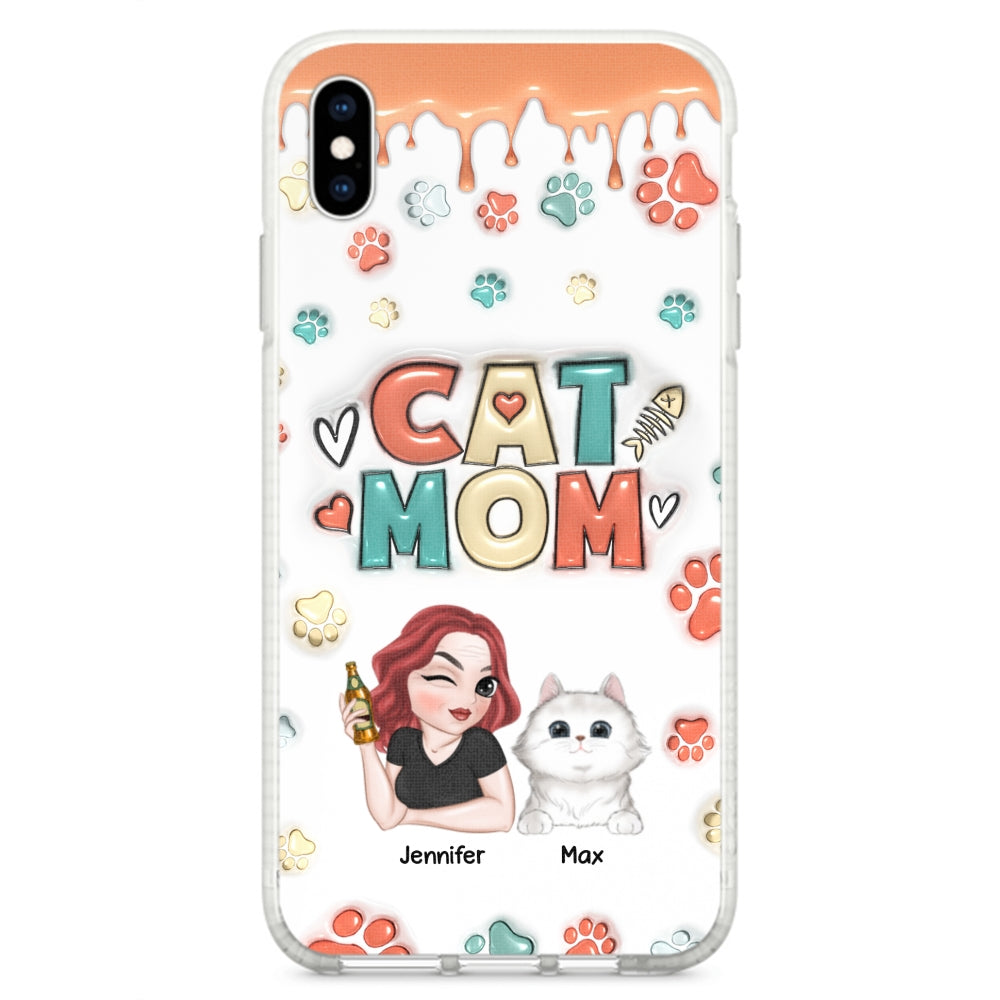 My Lovely Cat - Personalized Custom 3D Inflated Effect Smartphone Case for Unique Style