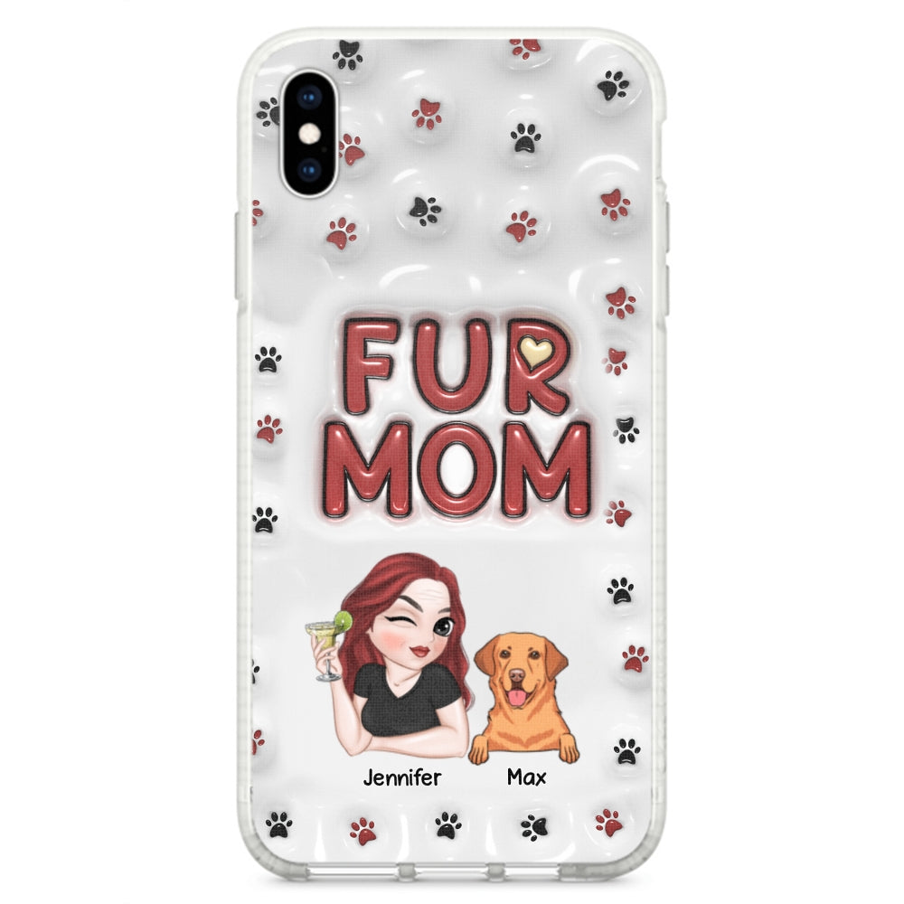 Lovely Fur Mom - Exquisite Personalized Custom 3D Inflated Effect Smartphone Case