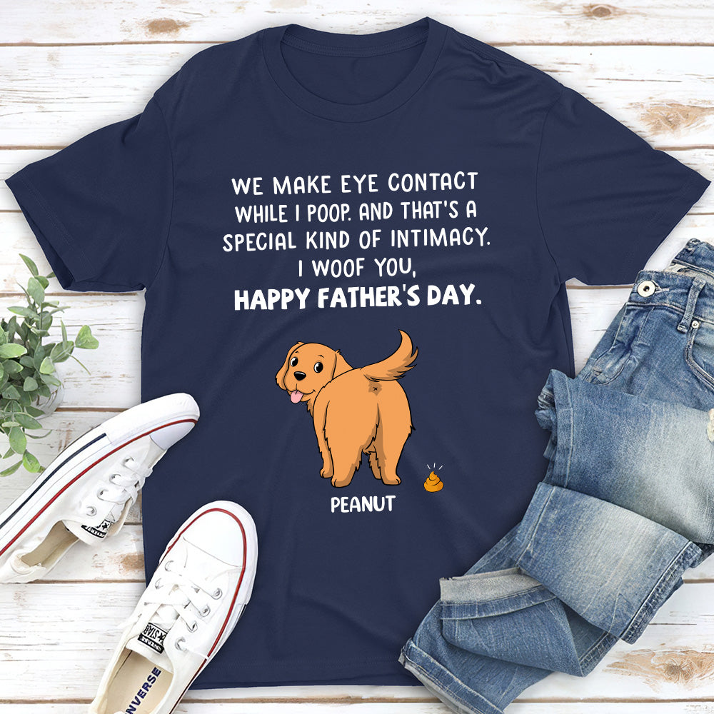 I Poop - Personalized Custom Unisex 5.3 oz Heavy Cotton T-shirt for Pet Lovers