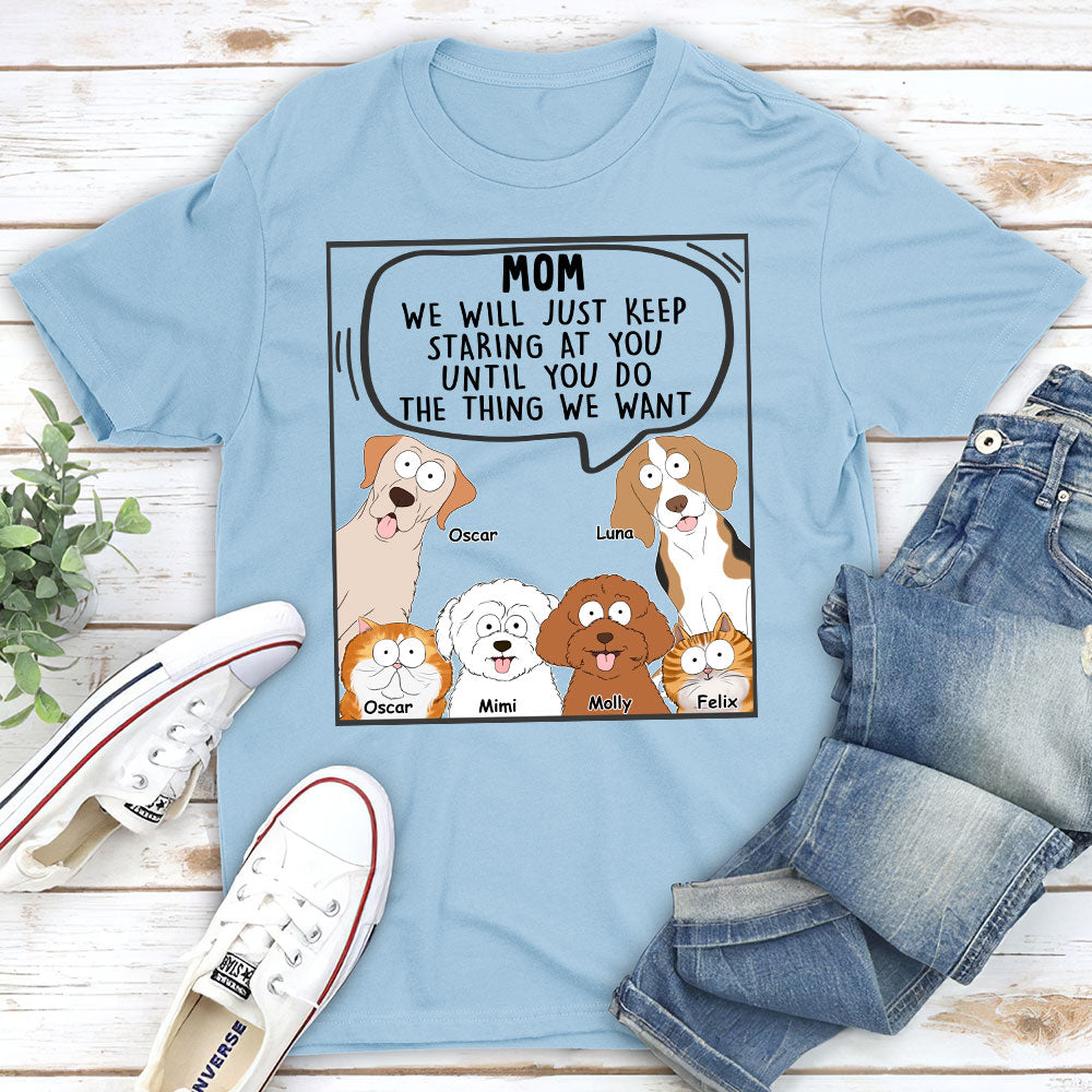 Personalized Custom Unisex 5.3 oz Pets Will Just T-shirt - Ideal Gift for Pet Lovers