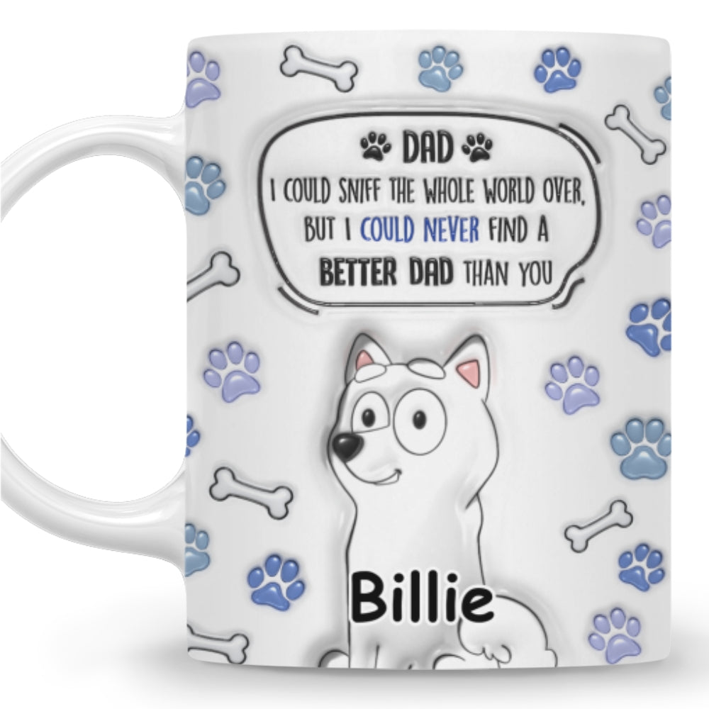 Personalized Custom 3D Inflated Effect Ceramic Mug - Ideal Gift for Mom and Dad