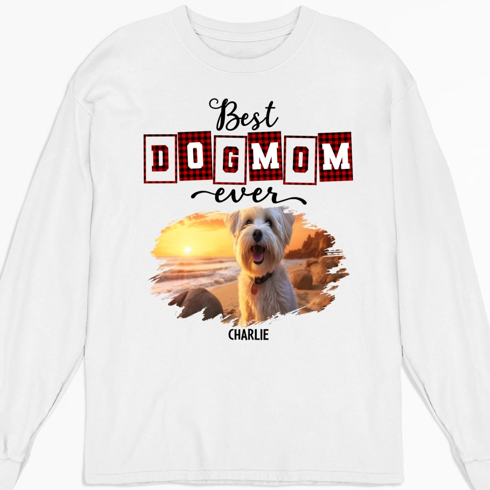 Best Mom Of The Year Personalized Custom Photo Long Sleeve Unisex T-shirt
