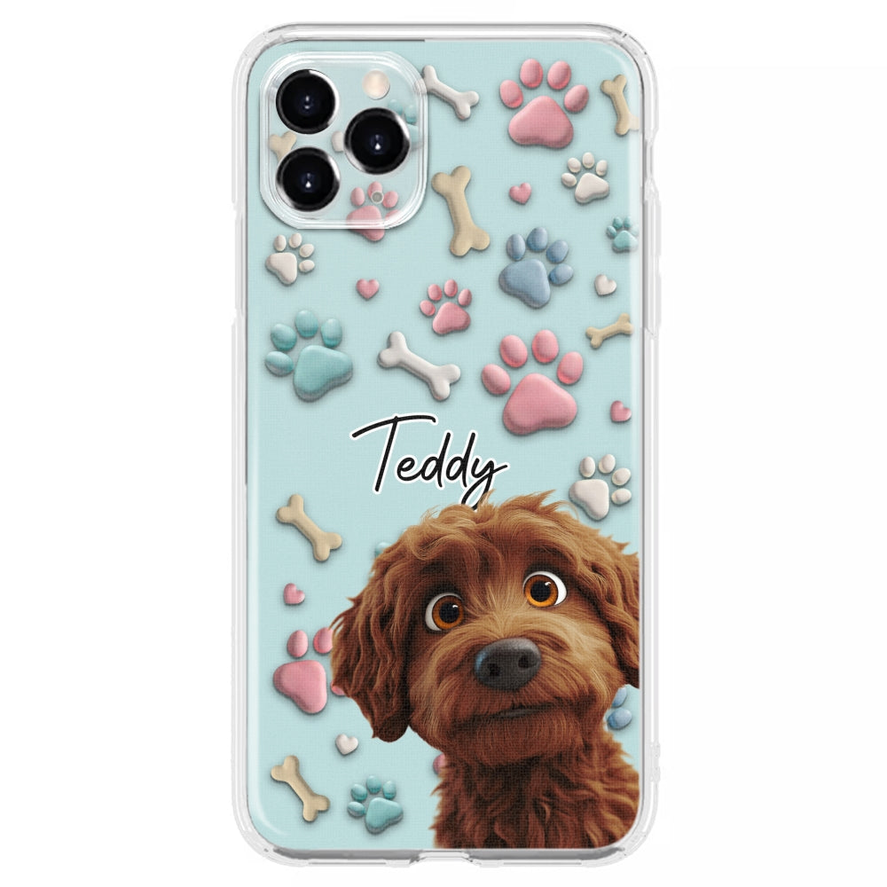 Adorable Dog Cartoon - Customizable Personalized Phone Case for Fashion-Forward Users