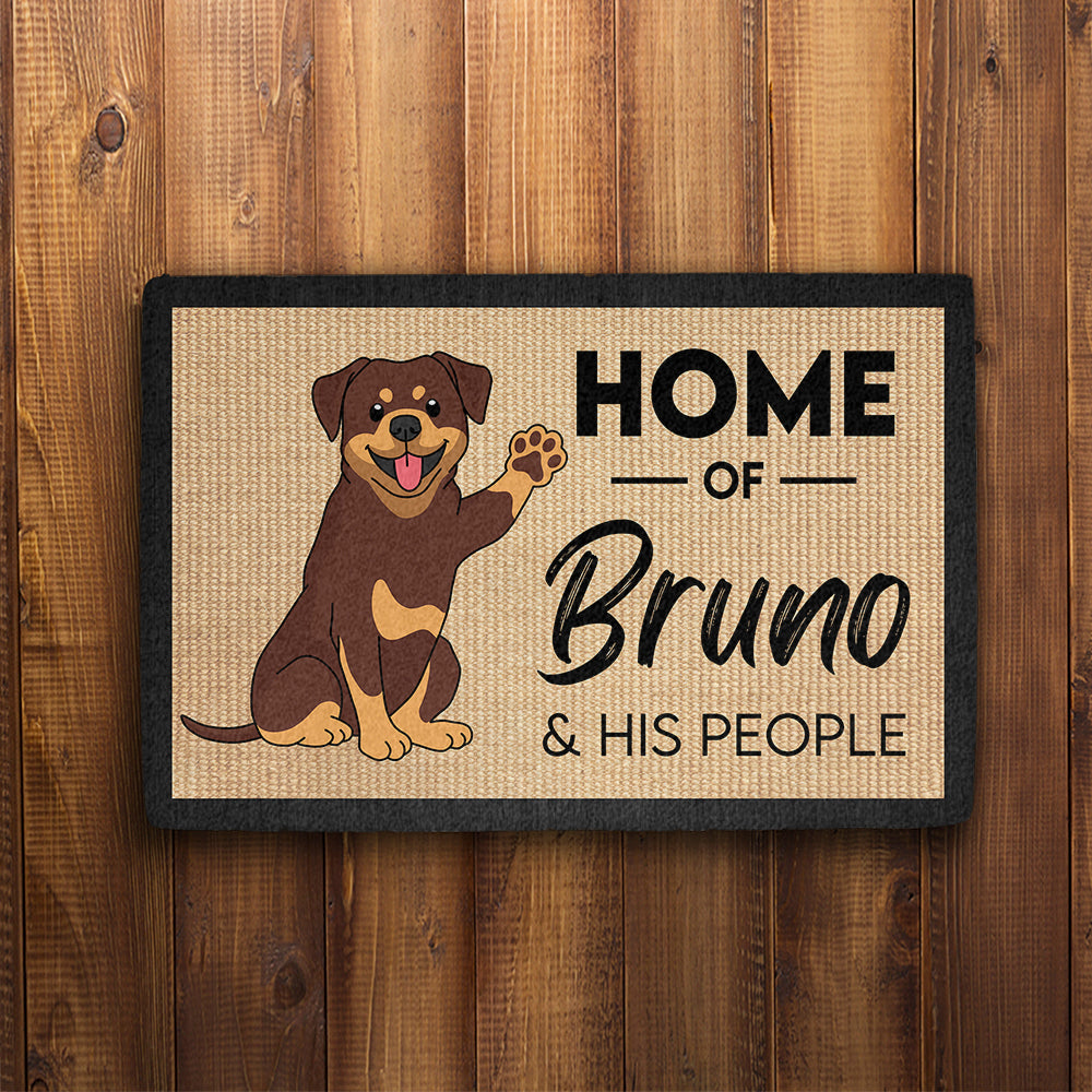 Home Of Dog - Unique Personalized Custom Doormat with Your Dog's Picture