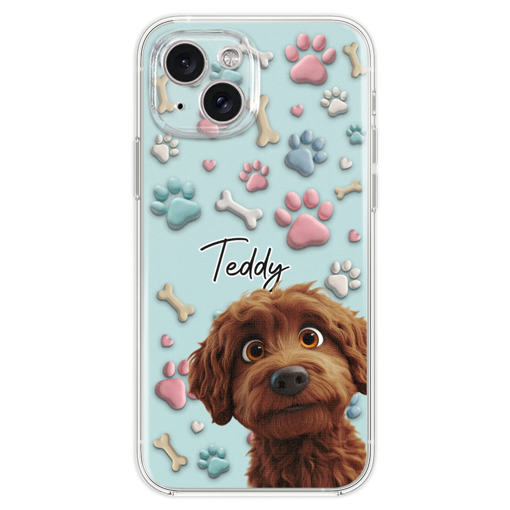 Adorable Dog Cartoon - Customizable Personalized Phone Case for Fashion-Forward Users