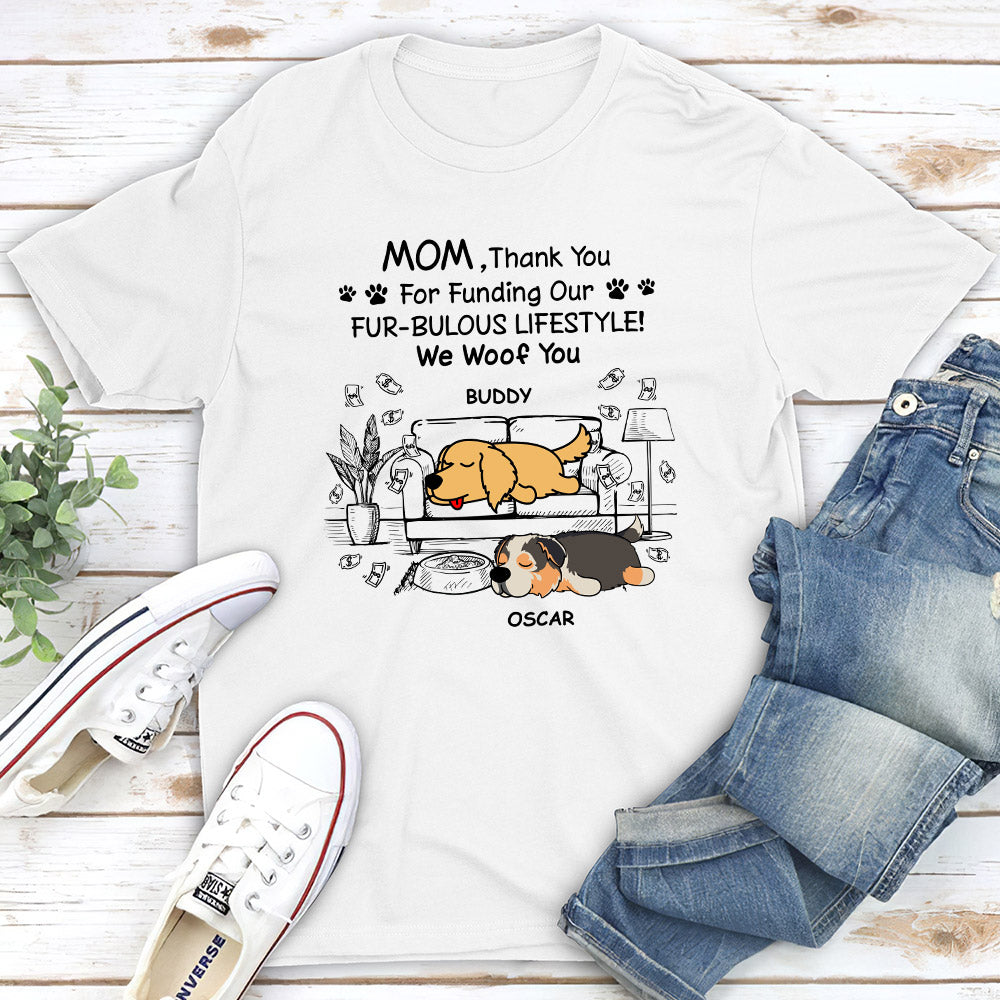 Fur-Bulous Lifestyle - Personalized Custom Unisex 5.3 oz T-shirt for Pet Lovers