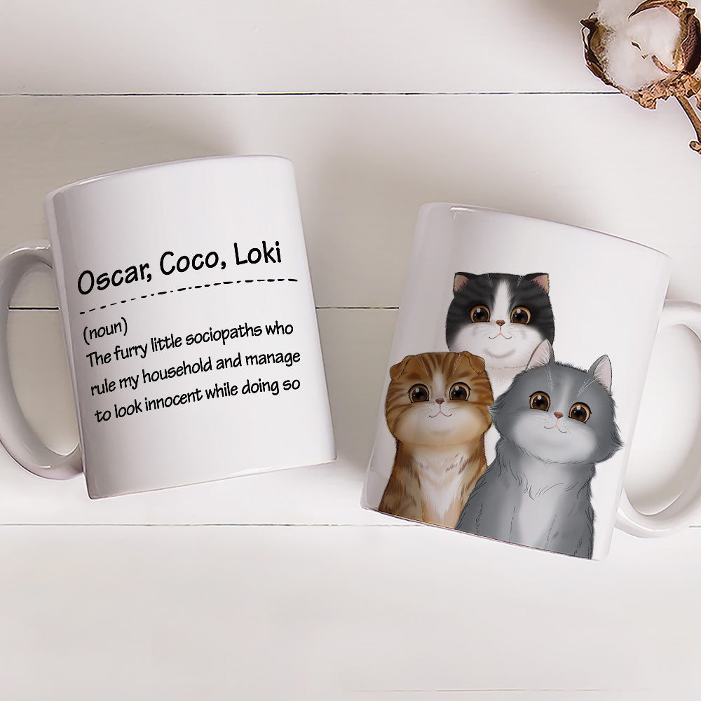 Personalized Custom Cat - Themed Coffee Mug for Pet Lovers, 11oz
