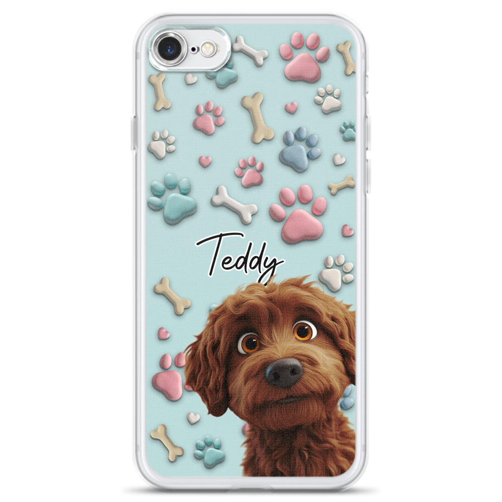 Adorable Dog Cartoon - Customizable Personalized Phone Case for Fashion-Forward Users