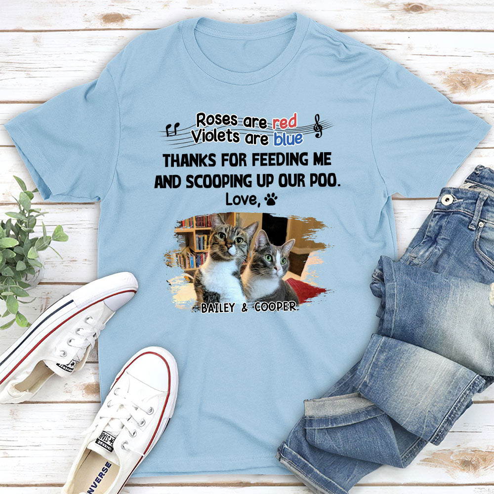Personalized Custom Unisex 'Scooping Up Our Poo' T-shirt - Ideal Gift for Pet Lovers