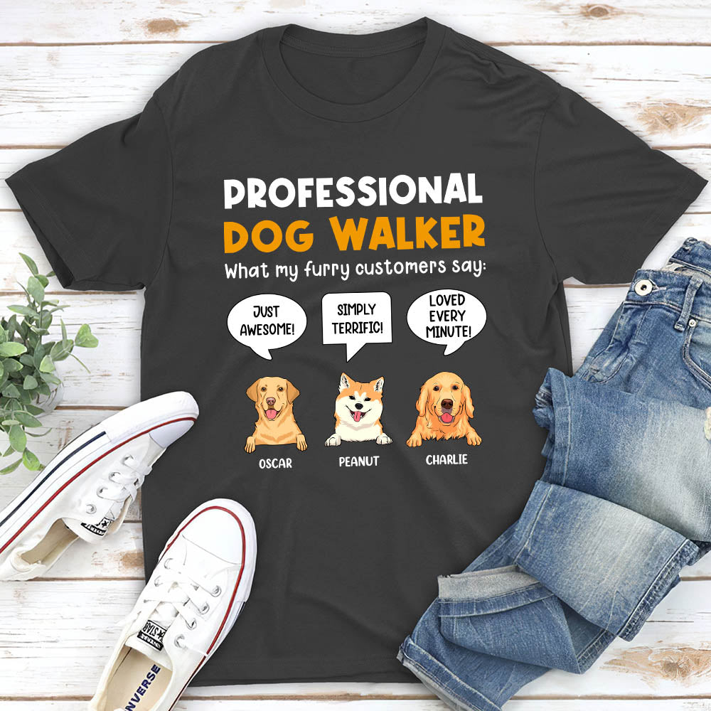 Customizable Unisex Personalized Dog Walker T-shirt