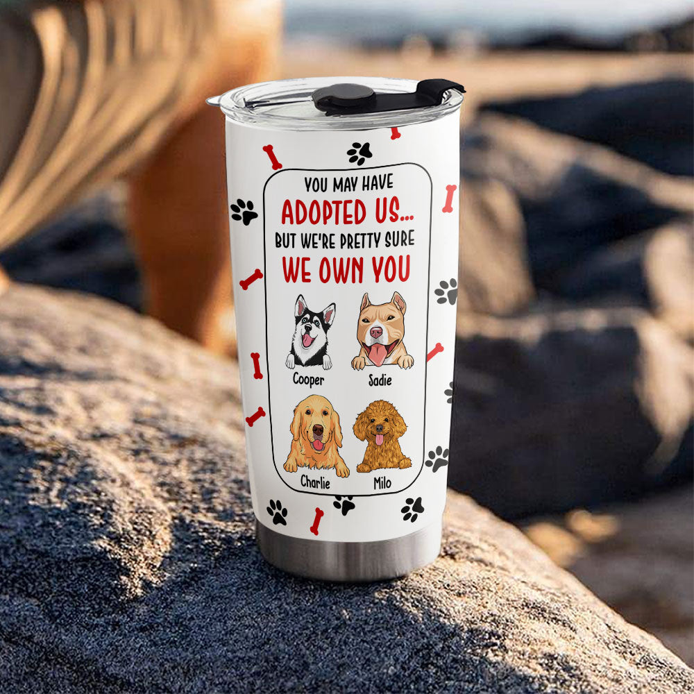Adopted Us - 20oz Personalized Custom Stainless Steel Tumbler with Thousands of Cool Designs