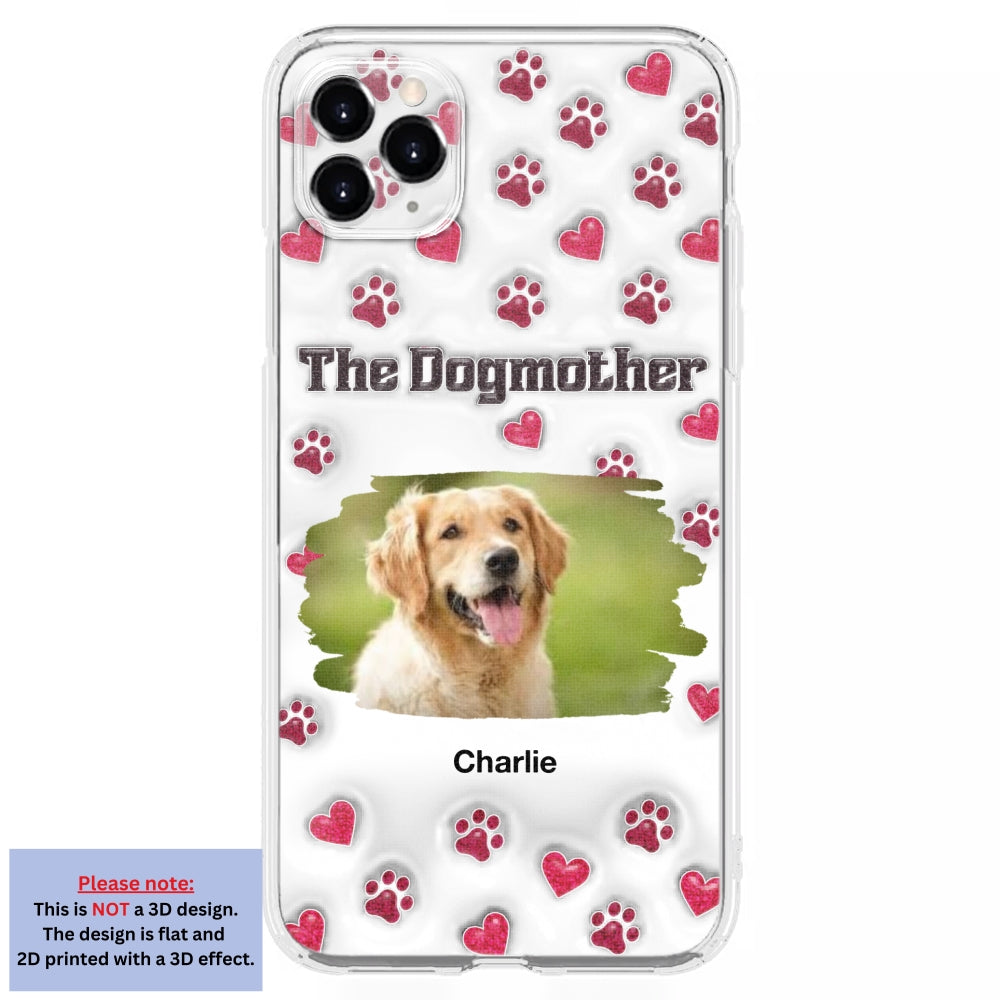 Slay Cartoon Dog Mother Photo - Personalized Custom 3D Inflated Effect Premium Phone Case for All Occasions