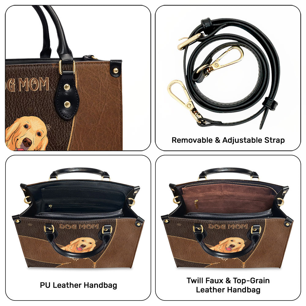 Personalized Custom Leather Dog Mom Bag - Show Your Love for Fur Babies