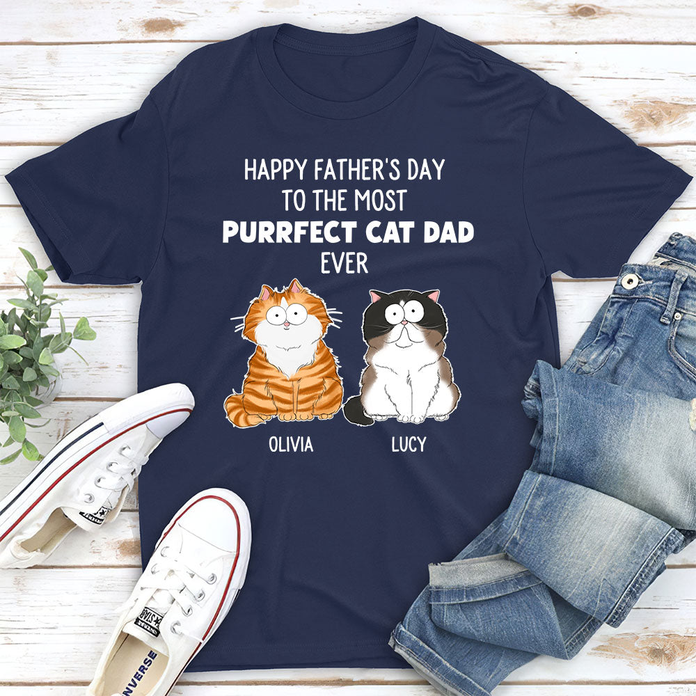 Purrfect Cat - Personalized Custom Unisex 5.3 oz T-shirt for Pet Lovers