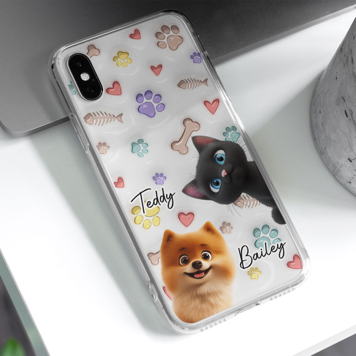 Adorable Baby Pet - Customizable 3D Inflated Effect Personalized Phone Case