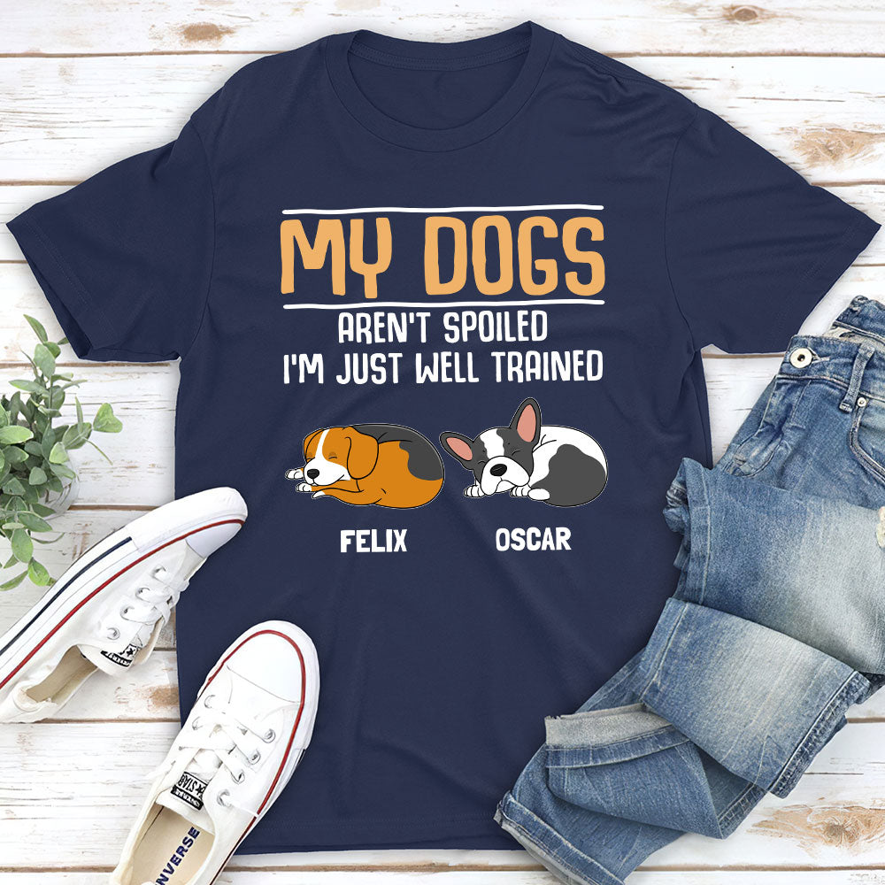 Well Trained Dogs - Stylish Personalized Custom Unisex 5.3 oz T-shirt