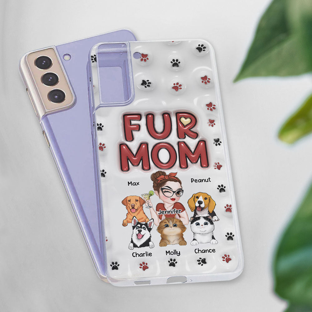 Lovely Fur Mom - Exquisite Personalized Custom 3D Inflated Effect Smartphone Case