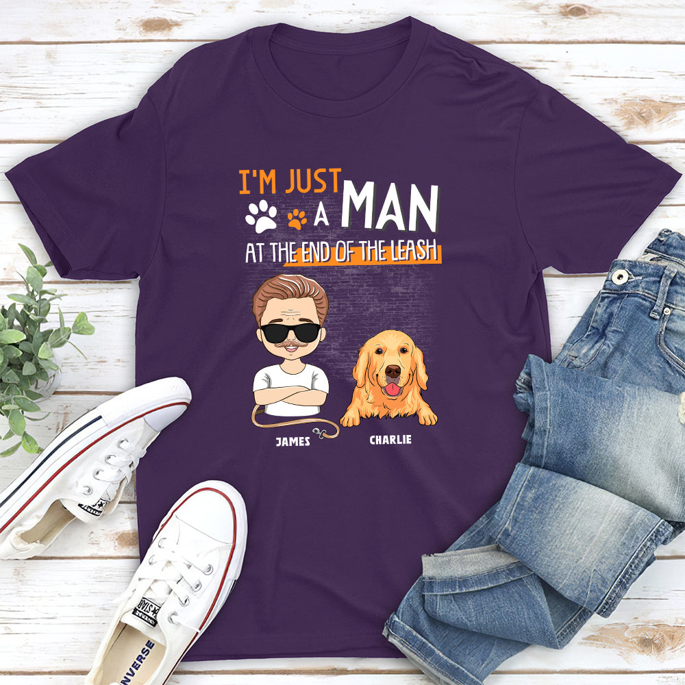 Just A Man - Personalized Custom Unisex T-shirt for Pet Lovers