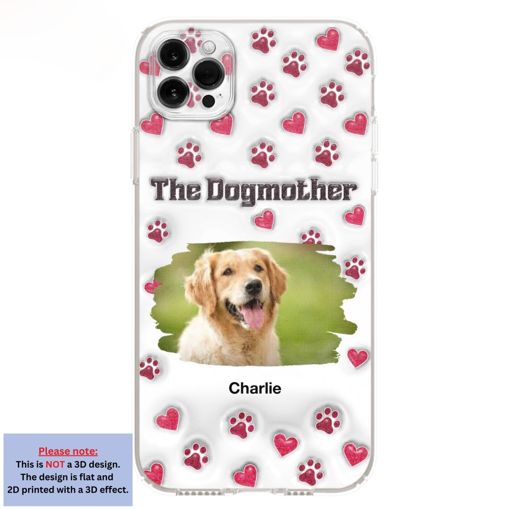 Slay Cartoon Dog Mother Photo - Personalized Custom 3D Inflated Effect Premium Phone Case for All Occasions