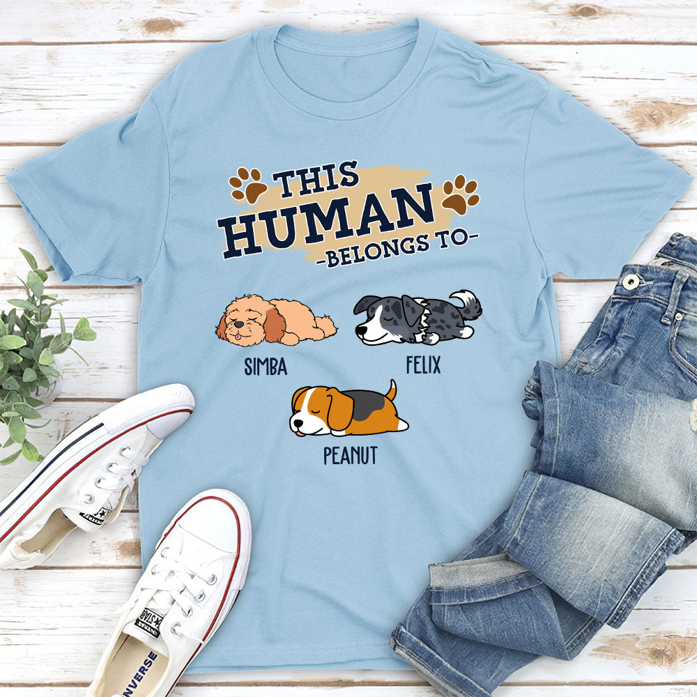This Human Version 2 - Personalized Custom Unisex 5.3 oz T-shirt for Pet Lovers
