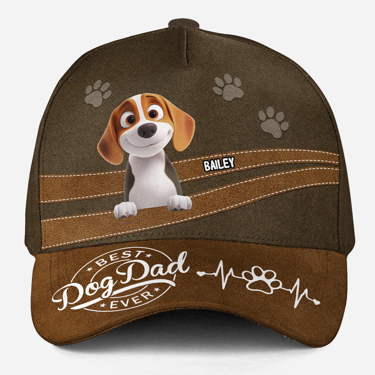 World's Best - Personalized Custom High - Quality Comfortable Classic Cap for Camping and as Father's Day Gift